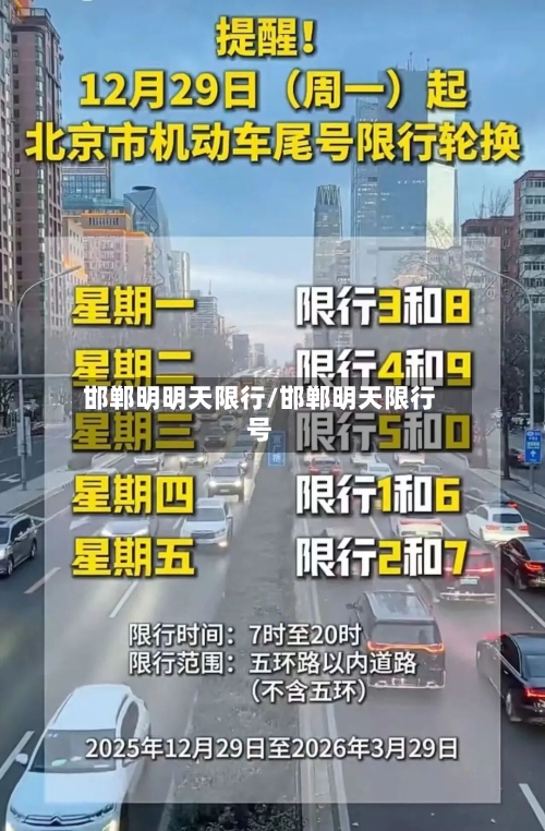 邯郸明明天限行/邯郸明天限行号