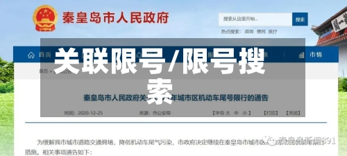 关联限号/限号搜索
