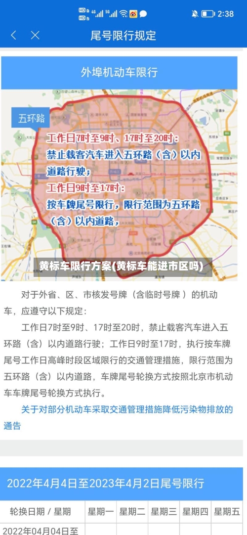 黄标车限行方案(黄标车能进市区吗)-第2张图片