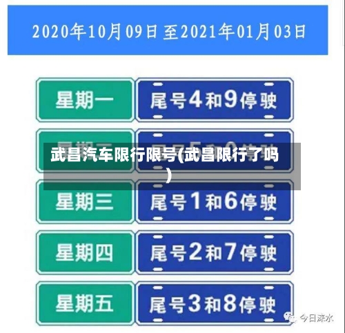 武昌汽车限行限号(武昌限行了吗)