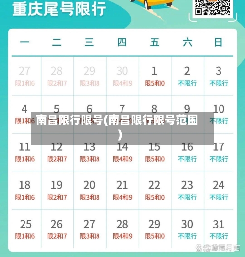 南昌限行限号(南昌限行限号范围)