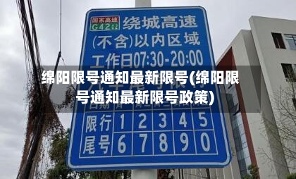 绵阳限号通知最新限号(绵阳限号通知最新限号政策)-第3张图片