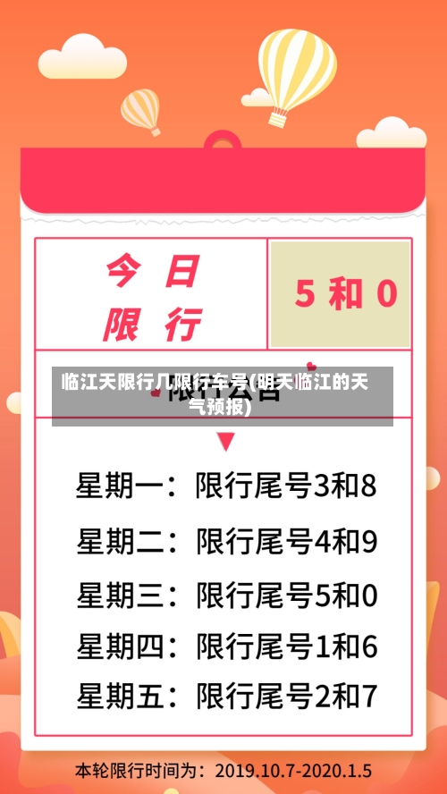 临江天限行几限行车号(明天临江的天气预报)