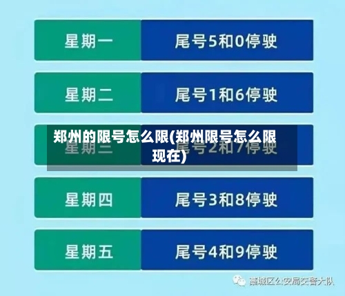 郑州的限号怎么限(郑州限号怎么限现在)