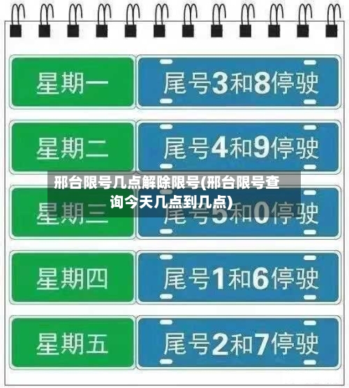 邢台限号几点解除限号(邢台限号查询今天几点到几点)-第3张图片