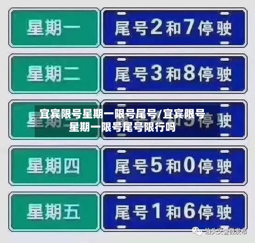 宜宾限号星期一限号尾号/宜宾限号星期一限号尾号限行吗