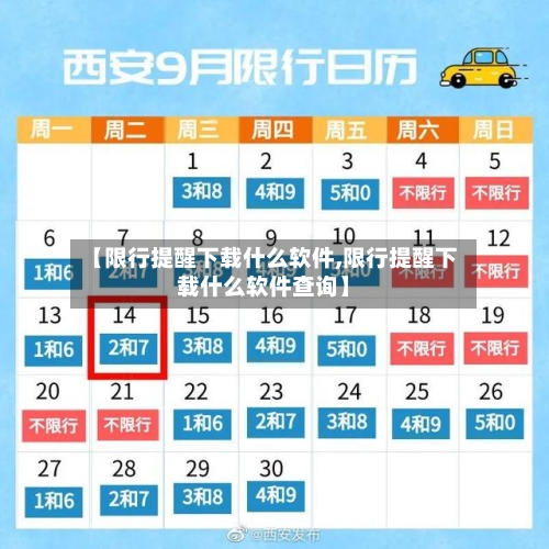 【限行提醒下载什么软件,限行提醒下载什么软件查询】
