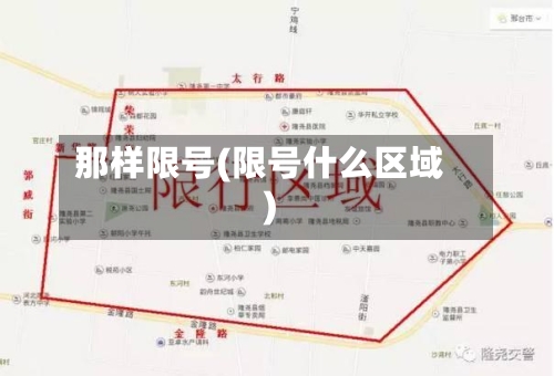 那样限号(限号什么区域)
