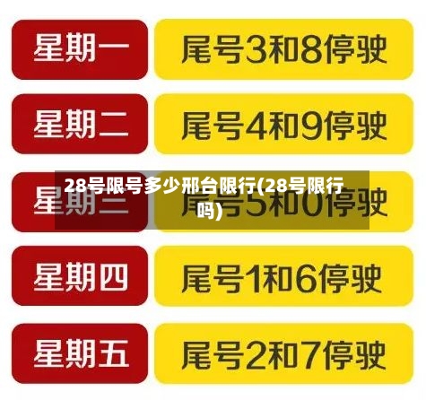 28号限号多少邢台限行(28号限行吗)