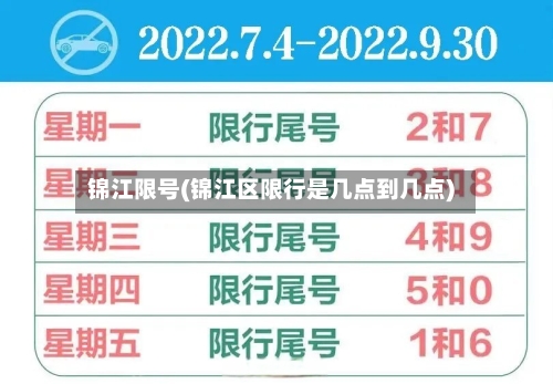 锦江限号(锦江区限行是几点到几点)-第2张图片