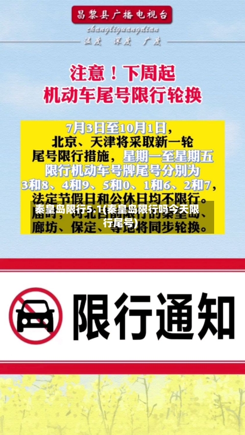 秦皇岛限行5.1(秦皇岛限行吗今天限行尾号)
