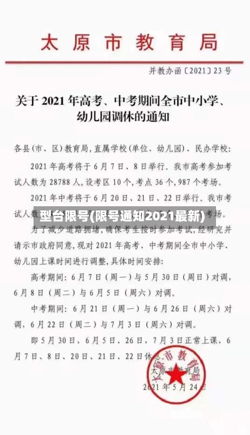 型台限号(限号通知2021最新)