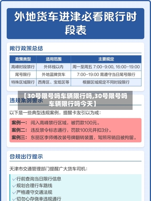【30号限号吗车辆限行吗,30号限号吗车辆限行吗今天】-第2张图片