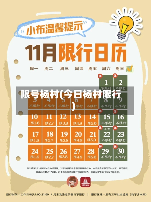 限号杨村(今日杨村限行)