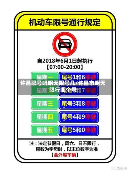 许昌限号吗明天限号几/许昌市明天限行哪个号