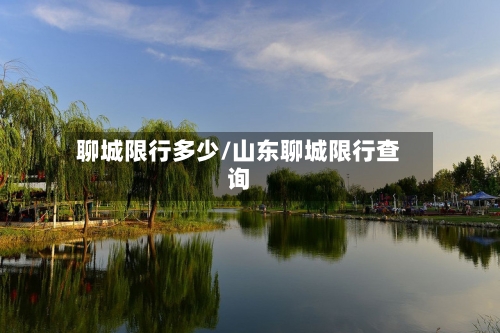 聊城限行多少/山东聊城限行查询