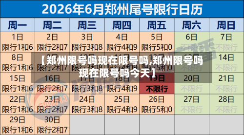【郑州限号吗现在限号吗,郑州限号吗现在限号吗今天】-第2张图片