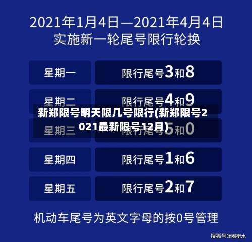 新郑限号明天限几号限行(新郑限号2021最新限号12月)-第3张图片