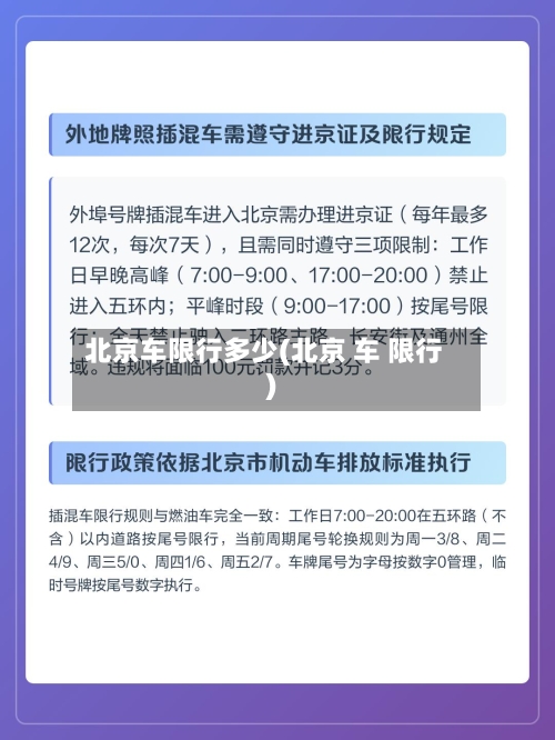 北京车限行多少(北京 车 限行)-第2张图片