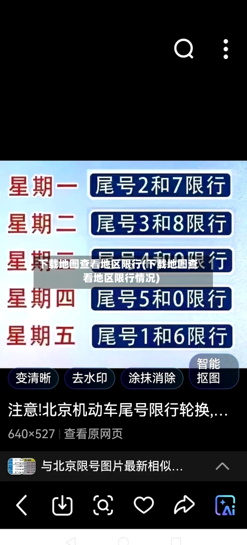 下载地图查看地区限行(下载地图查看地区限行情况)-第2张图片