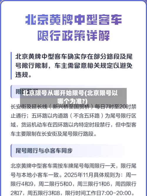 北京限号从哪开始限号(北京限号以哪个为准?)