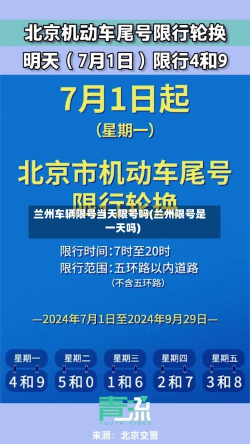 兰州车辆限号当天限号吗(兰州限号是一天吗)-第2张图片