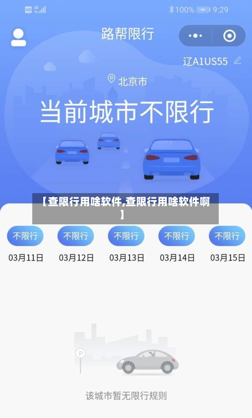 【查限行用啥软件,查限行用啥软件啊】-第2张图片