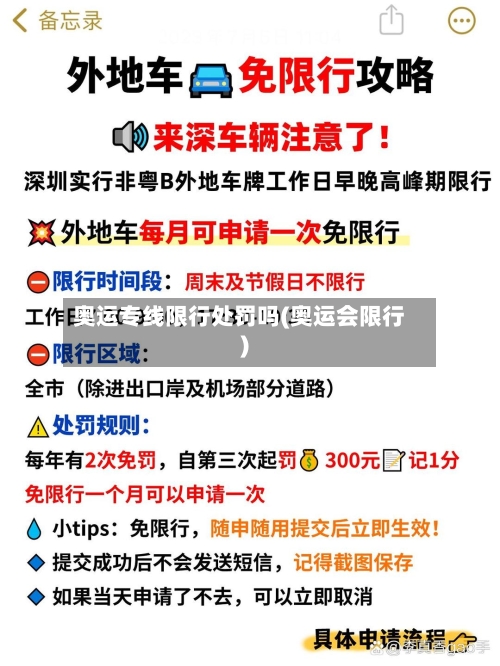 奥运专线限行处罚吗(奥运会限行)-第2张图片