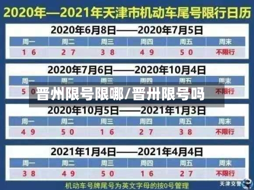 晋州限号限哪/晋卅限号吗-第2张图片