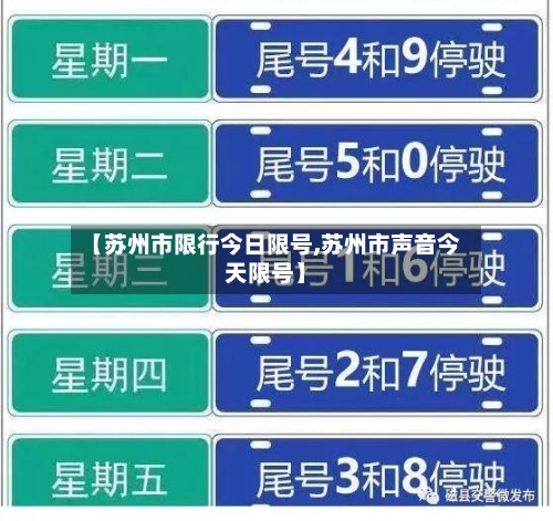 【苏州市限行今日限号,苏州市声音今天限号】
