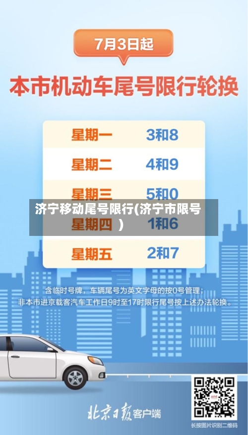 济宁移动尾号限行(济宁市限号)