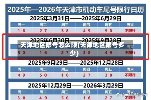 天津地区限号怎么限(天津地区限号多少)-第3张图片