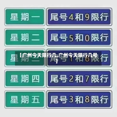 【广州今天限行几,广州今天限行几号】-第2张图片
