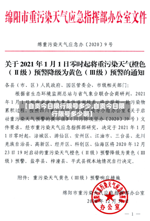 【自贡今日限行限号多少,自贡今日限行限号多少啊】-第2张图片