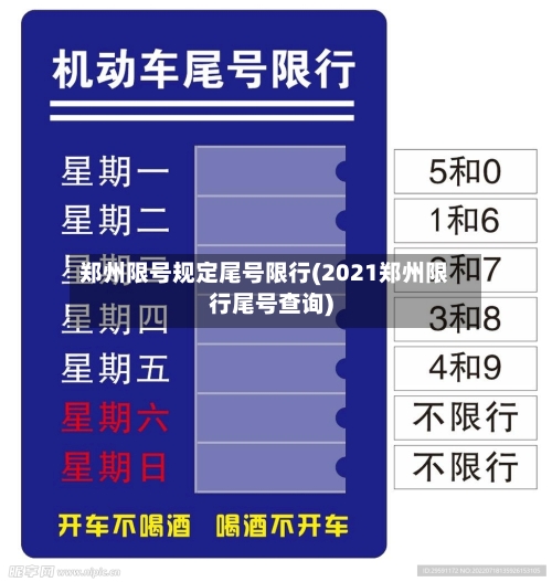 郑州限号规定尾号限行(2021郑州限行尾号查询)-第2张图片