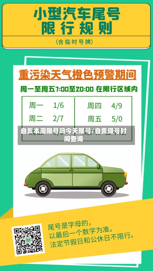 自贡本周限号吗今天限号/自贡限号时间查询