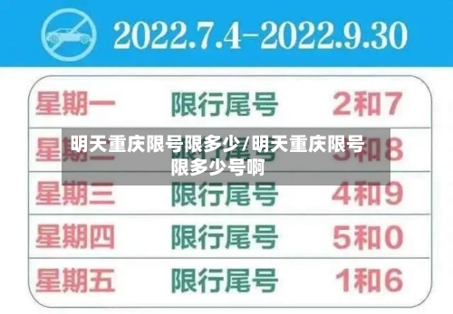 明天重庆限号限多少/明天重庆限号限多少号啊-第2张图片