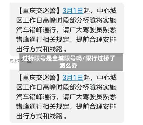 过桥限号是全城限号吗/限行过桥了怎么办-第3张图片