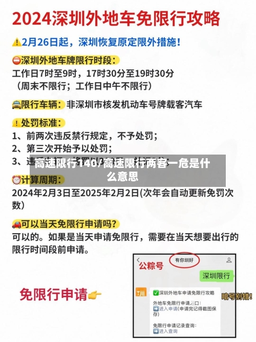 高速限行140/高速限行两客一危是什么意思