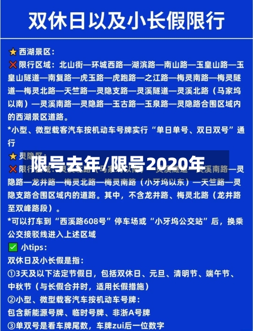 限号去年/限号2020年