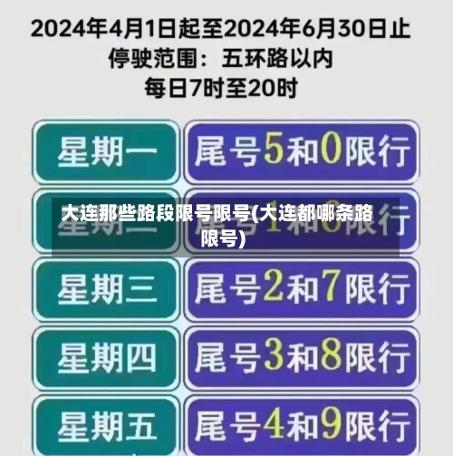 大连那些路段限号限号(大连都哪条路限号)