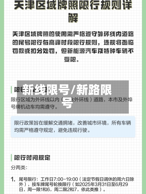 新线限号/新路限号