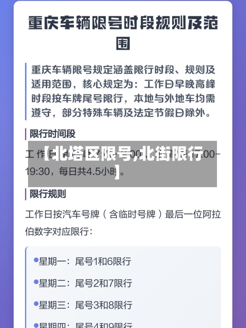 【北塔区限号,北街限行】-第3张图片