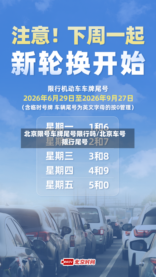 北京限号车牌尾号限行吗/北京车号限行尾号