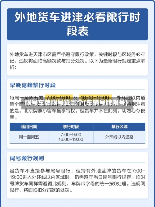 限号车牌限号算哪个(车辆号牌限号)