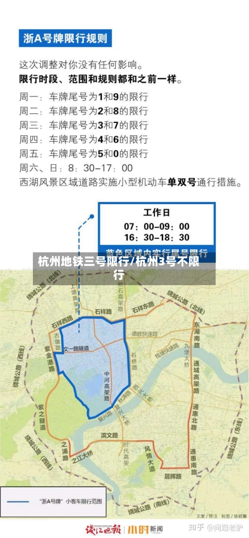 杭州地铁三号限行/杭州3号不限行