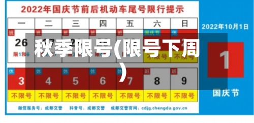 秋季限号(限号下周)