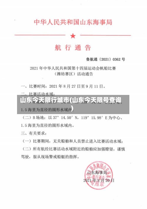山东今天限行城市(山东今天限号查询)-第2张图片