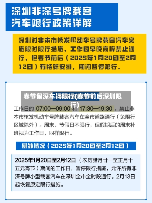 春节留深车辆限行(春节前后深圳限行)