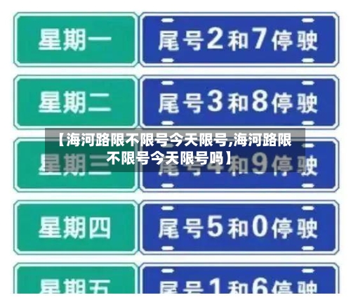 【海河路限不限号今天限号,海河路限不限号今天限号吗】